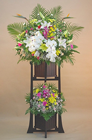 木製2段スタンド